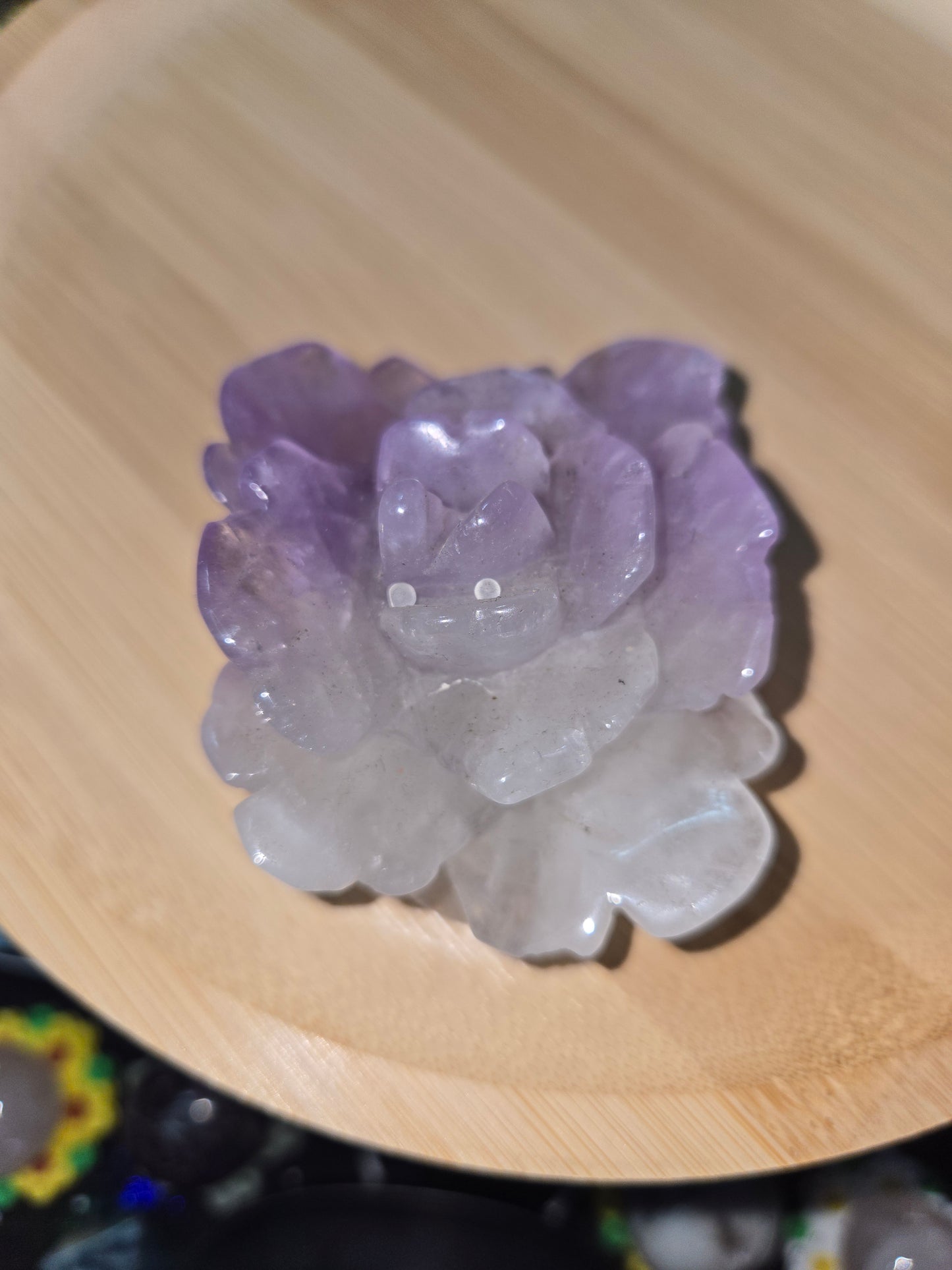 Lavender Quartz Flower