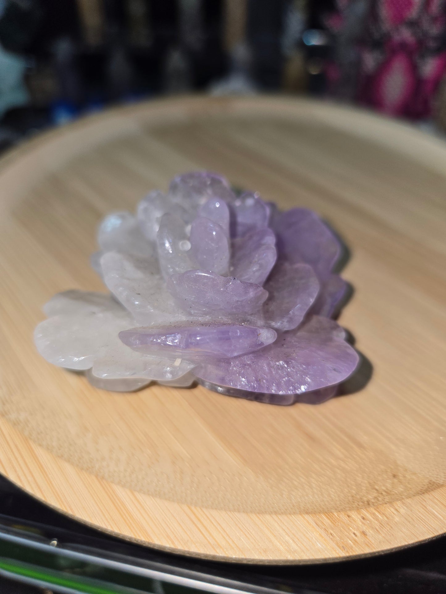 Lavender Quartz Flower